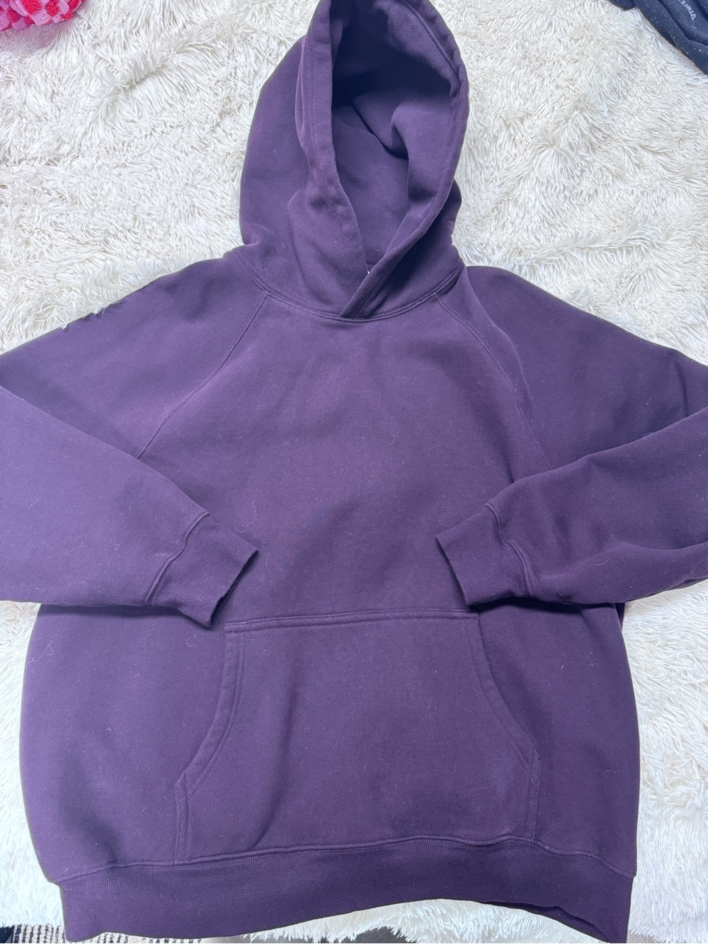 Aritzia Mega Fit Sweatfleece Hoodie - Women’s Large, Noble - Picture 4 of 5